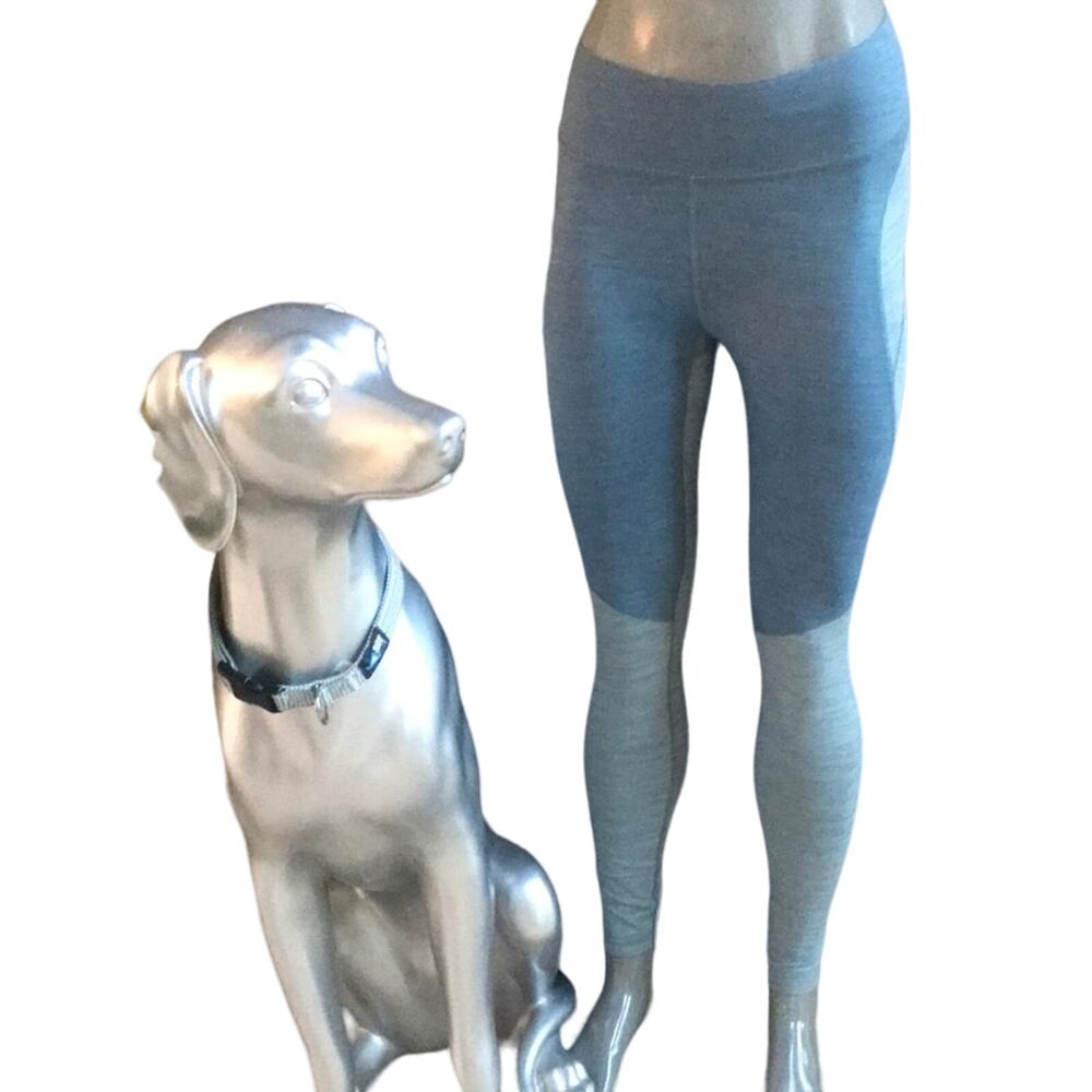 Outdoor Voices Blue Leggings with Pocket Nylon Blend Women's Size Small